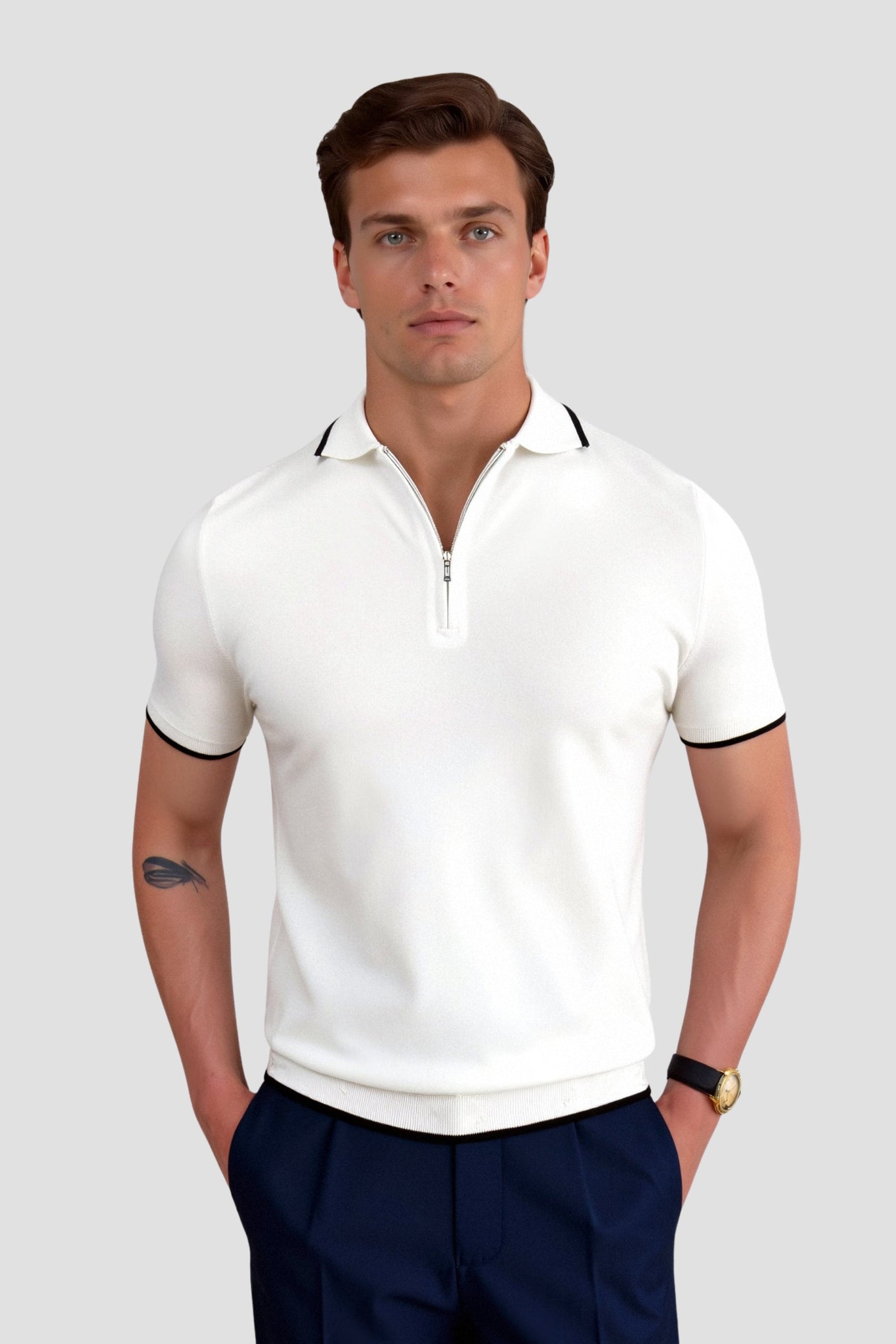 Luca Knitted Golf Polo