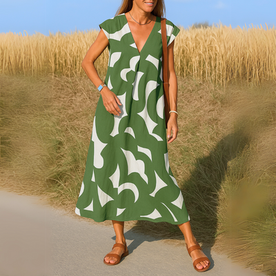 Valérie | V-neck flowing dress
