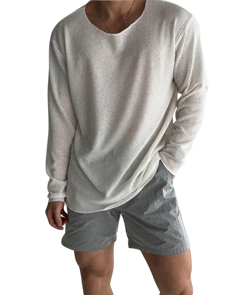 Lässiges Strick-T-Shirt