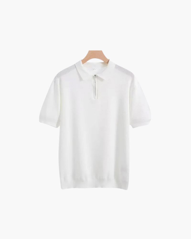 The Anya Zip-Up Polo Top