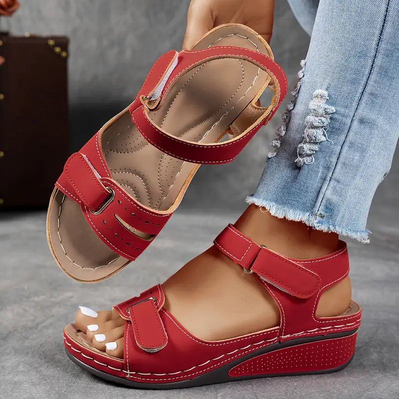 Veera orthopaedic sandals with wedge heel