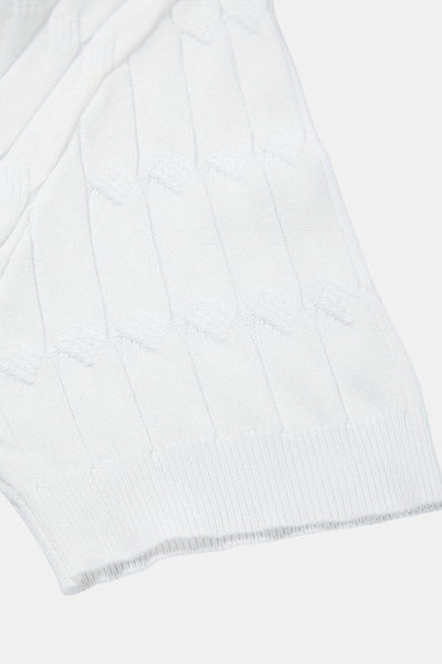 Luca Premium Cable Knit Polo