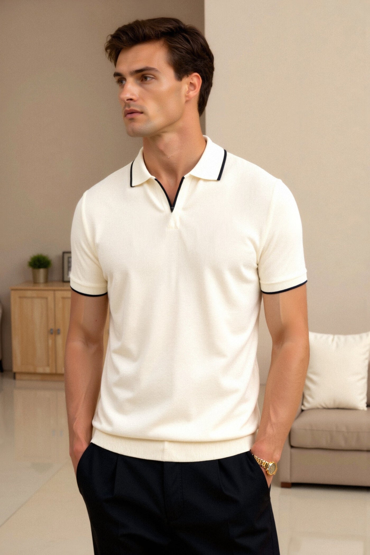 Avery Slim-Fitted Polo