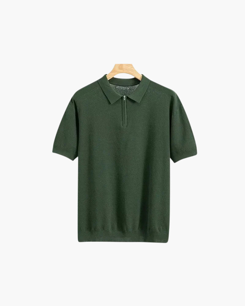 The Anya Zip-Up Polo Top