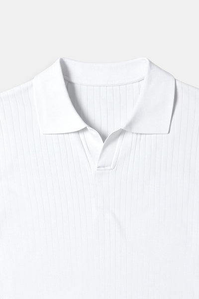 The Avery Ribbed Polo Top