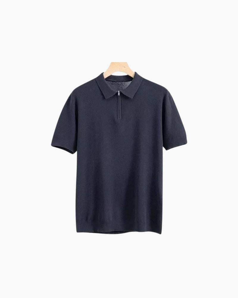 The Anya Zip-Up Polo Top