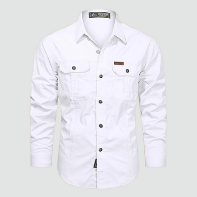 Sidney - Long Sleeve Cargo Overshirt