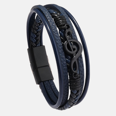RHYTHM | LEATHER BRACELET FOR MUSIC LOVERS