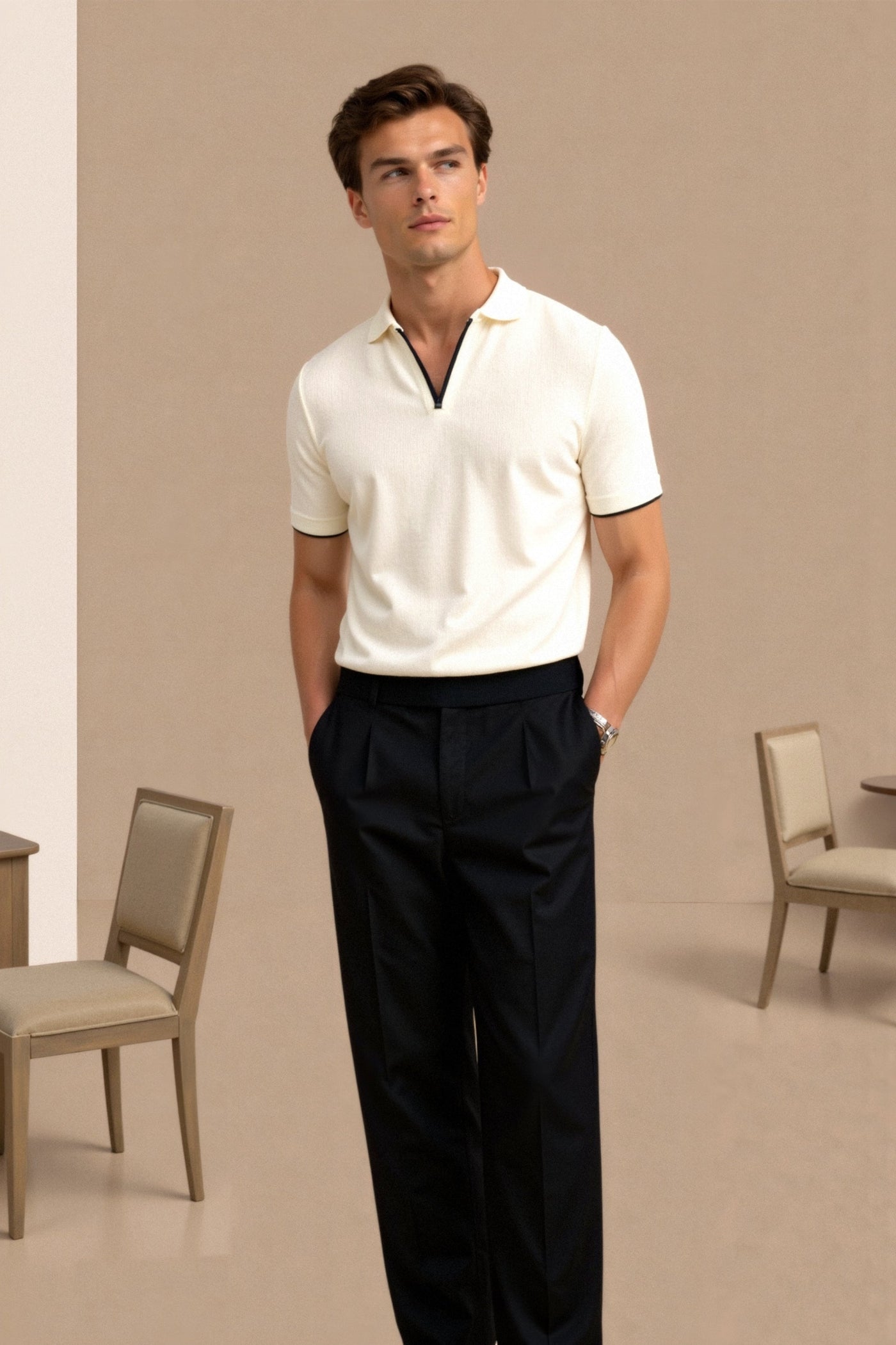 Avery Slim-Fitted Polo