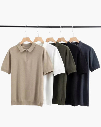 The Anya Zip-Up Polo Top