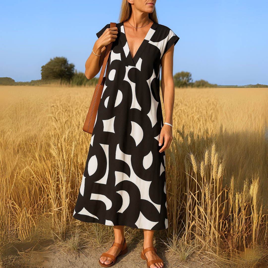 Valérie | V-neck flowing dress
