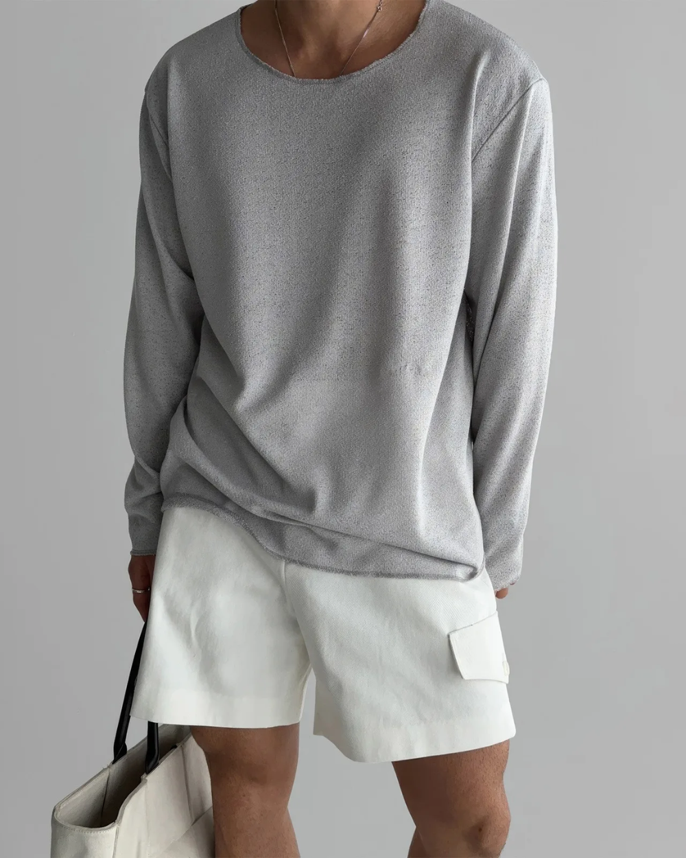 Lässiges Strick-T-Shirt