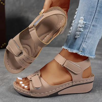 Veera orthopaedic sandals with wedge heel