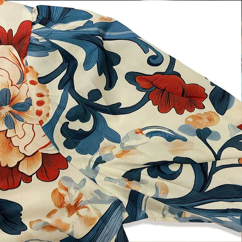 Paola - Vintage Floral Blouse