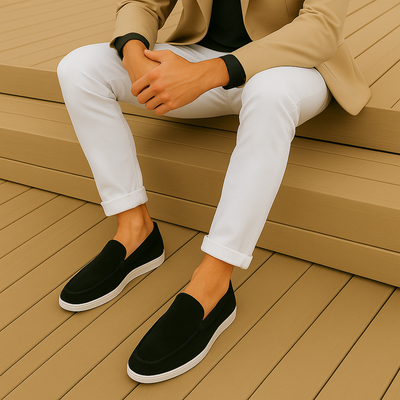 Elegant suède loafers