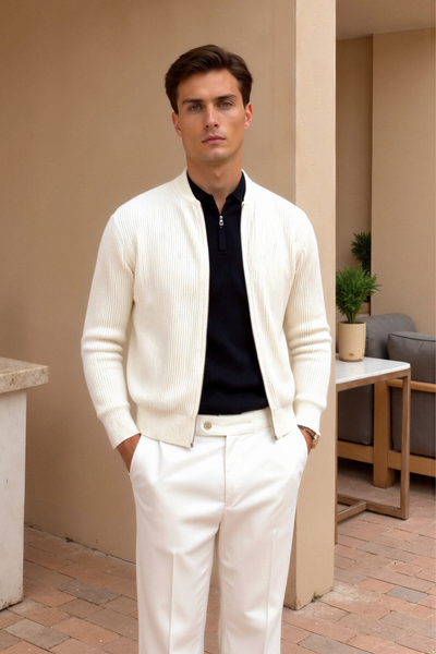 Luca Solid Knitted Cardigan