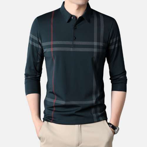 Edward - Classic Striped Polo Tee