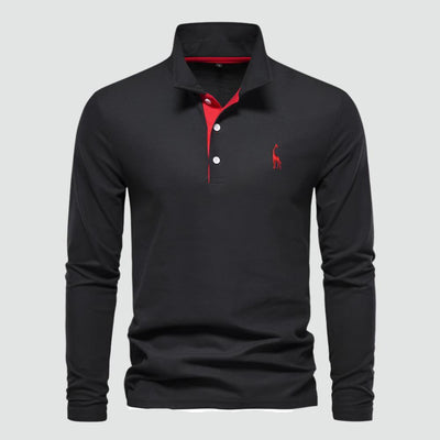Reynan - Classic Long-Sleeve Polo Shirt