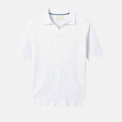 The Avery Ribbed Polo Top