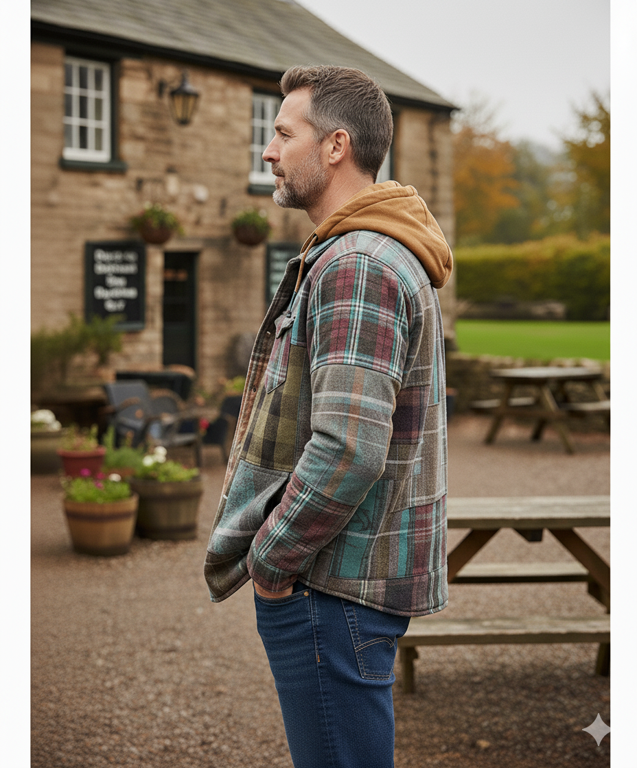 Terry – Patchwork checked jacket