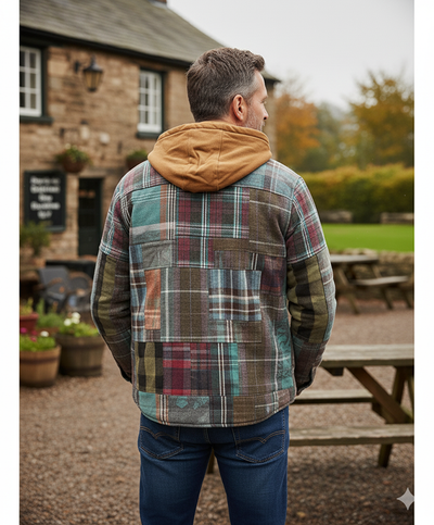 Terry – Patchwork checked jacket