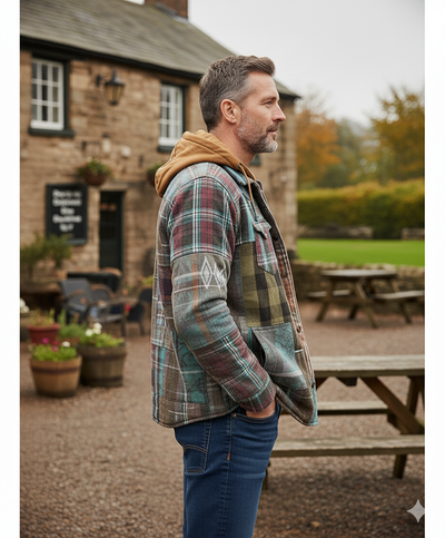 Terry – Patchwork checked jacket