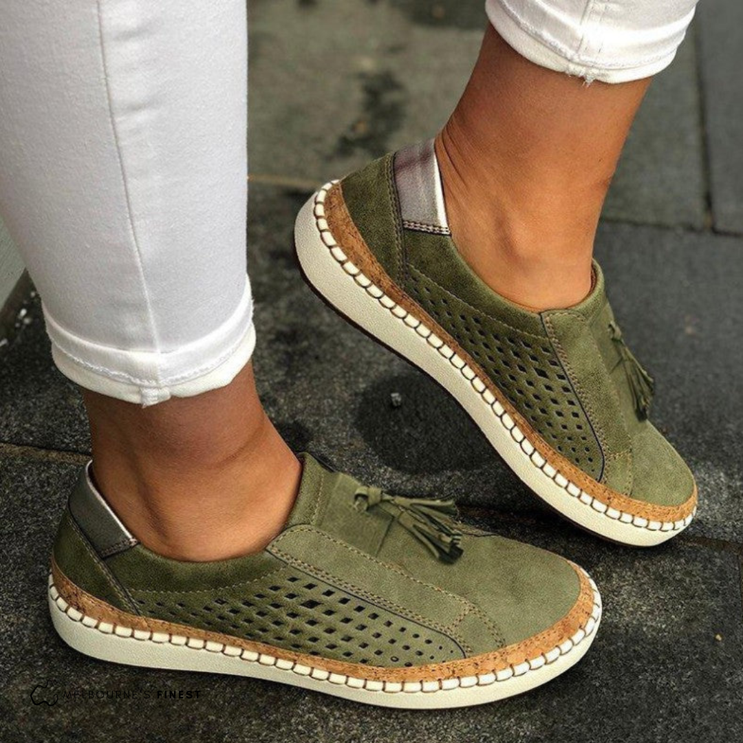 Isla-Breeze Perforated Slip-On Shoes