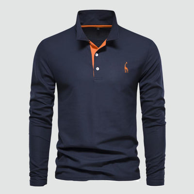Reynan - Classic Long-Sleeve Polo Shirt