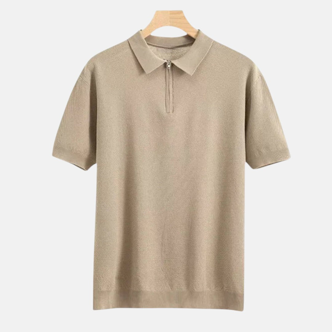 The Anya Zip-Up Polo Top
