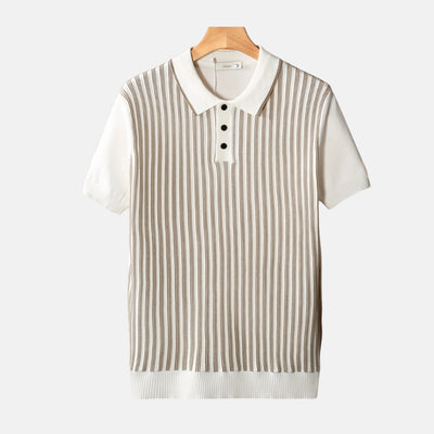 Luca Vertical-Striped Polo