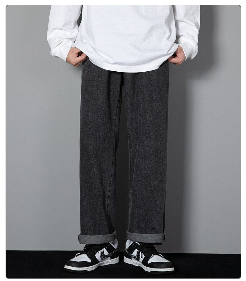 Randy - Classic Wide Leg Denim Pants