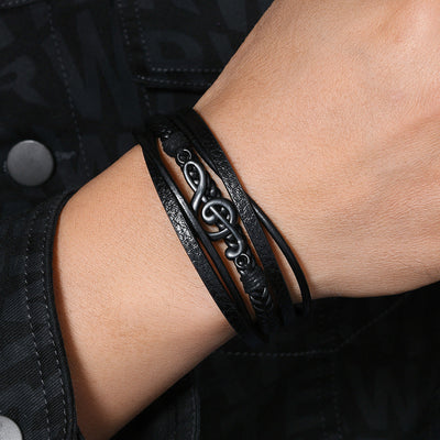 RHYTHM | LEATHER BRACELET FOR MUSIC LOVERS