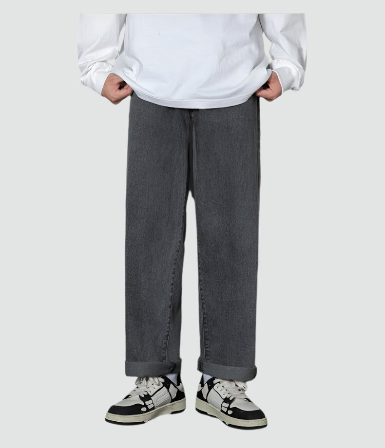 Randy - Classic Wide Leg Denim Pants