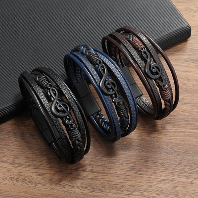 RHYTHM | LEATHER BRACELET FOR MUSIC LOVERS