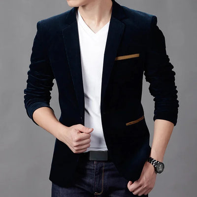 Luca Modern Velvet Blazer