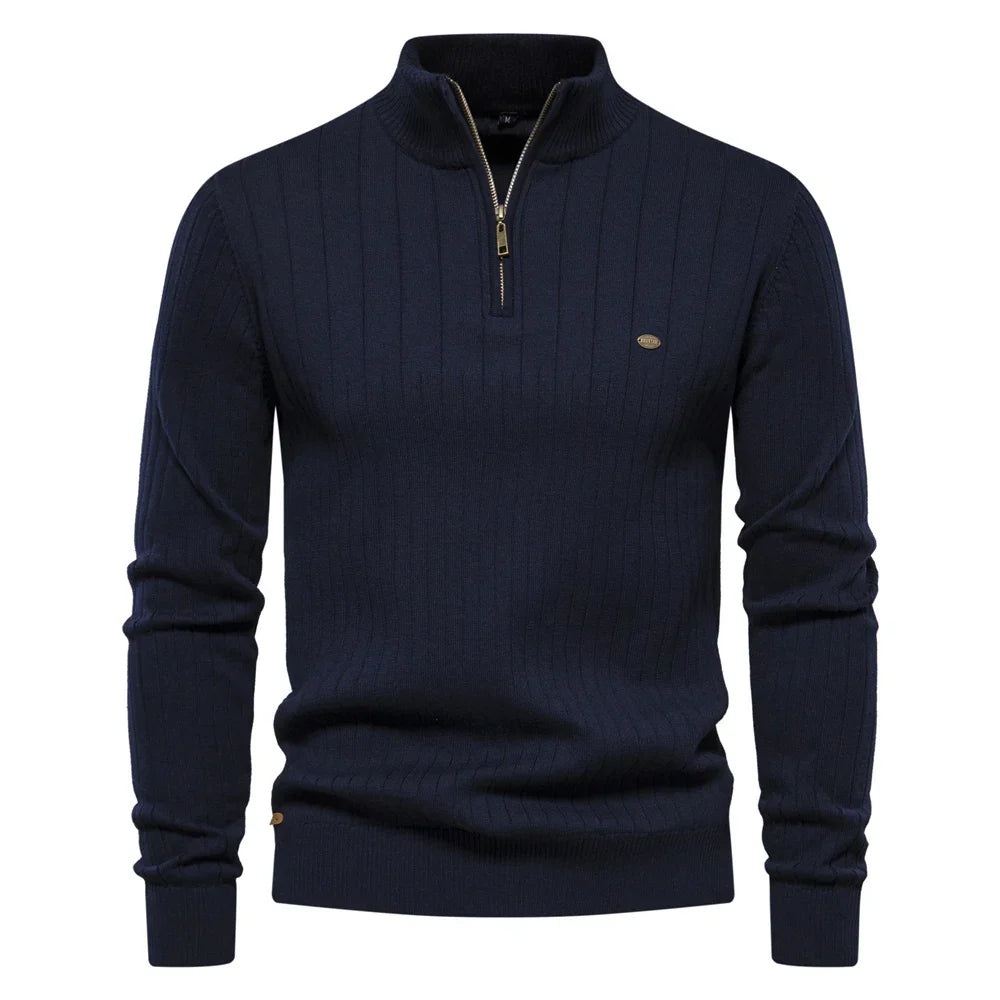 Elodie Elegant Zipper Sweater