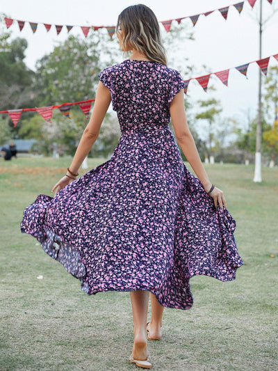 Adele - Sleeveless Floral Dress