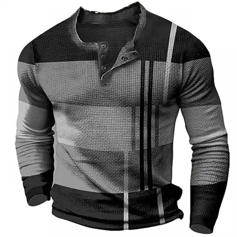 Mike Patchwork Long Sleeve Shirt