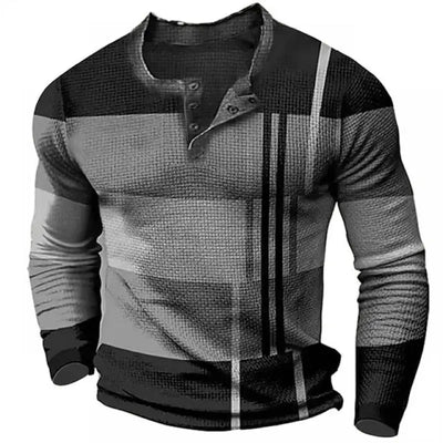 Mike Patchwork Long Sleeve Shirt