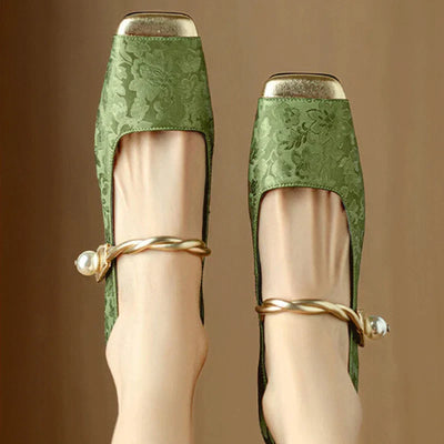 Celeste – Vintage-Inspired Brocade Heels
