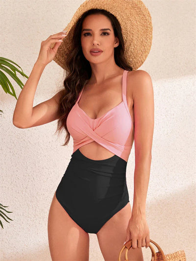 V-neck Swim Top