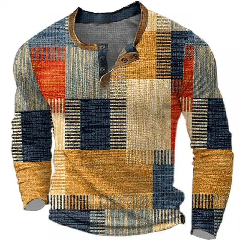Mike Patchwork Long Sleeve Shirt