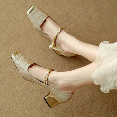 Celeste – Vintage-Inspired Brocade Heels