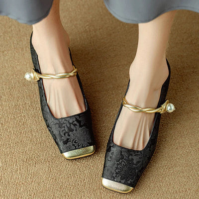 Celeste – Vintage-Inspired Brocade Heels