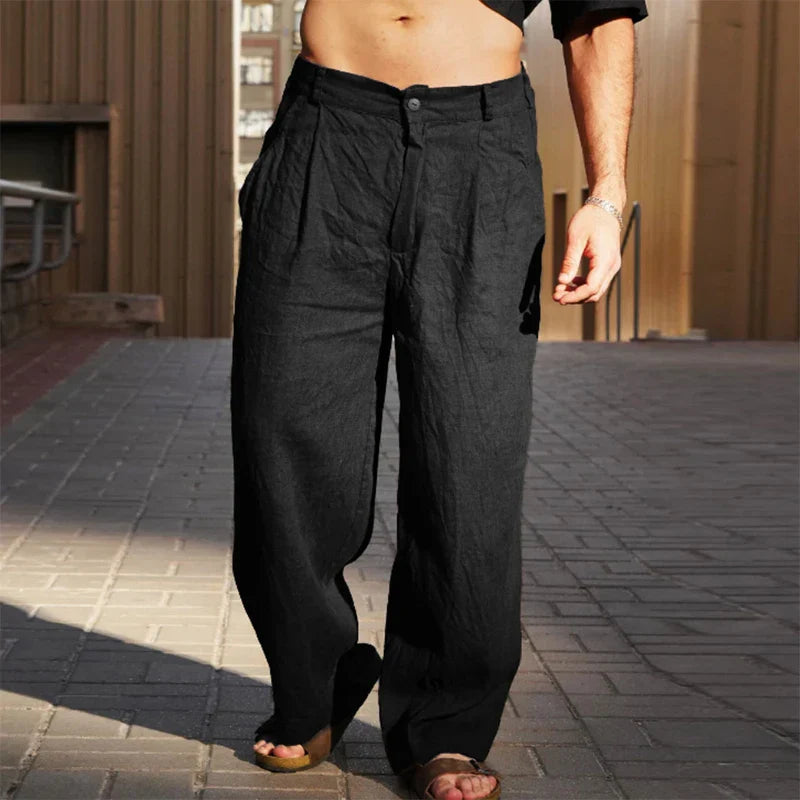Liping - Wide linen trousers