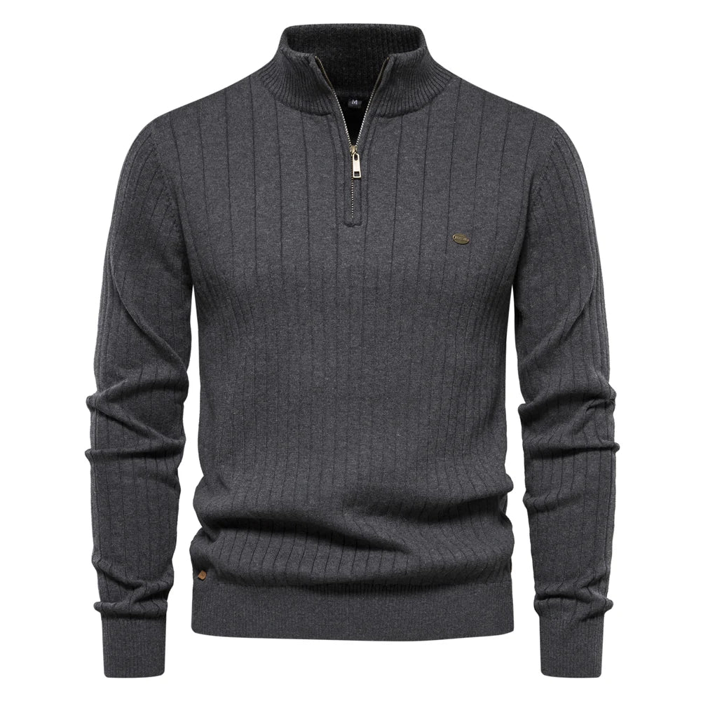 Elodie Elegant Zipper Sweater