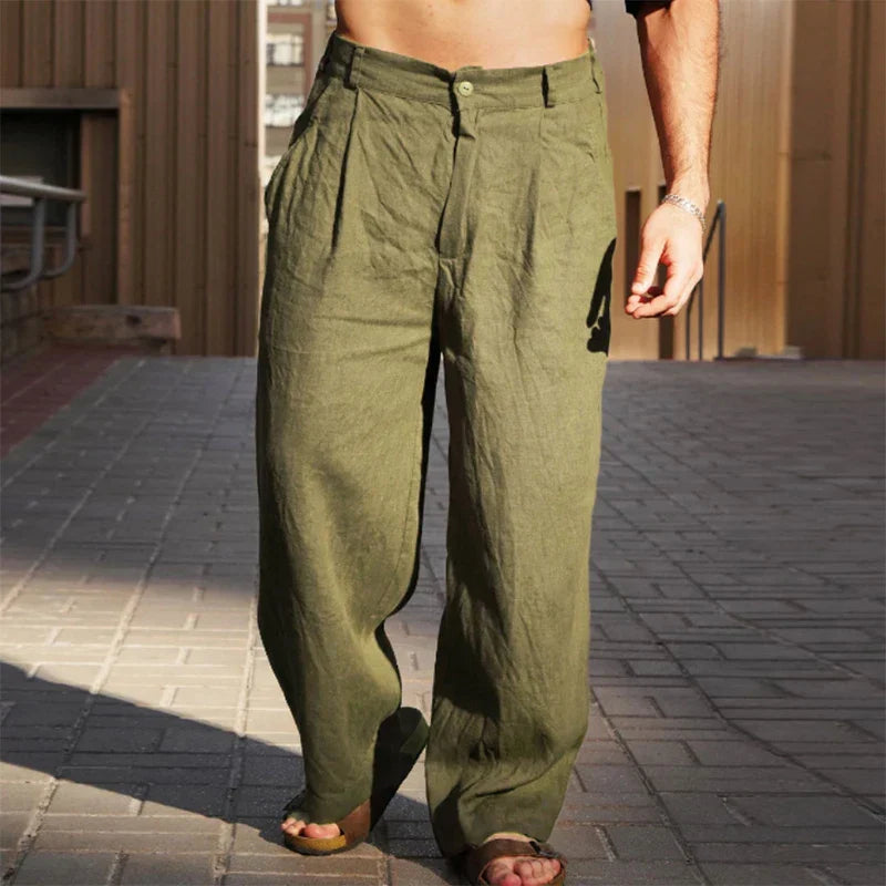 Liping - Wide linen trousers