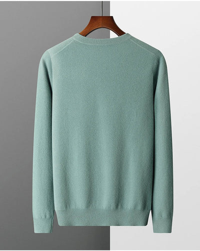 Wollpullover mit V-Ausschnitt
