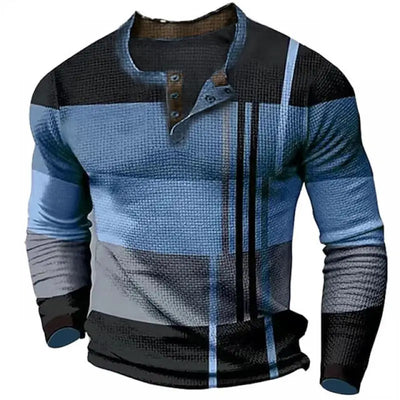 Mike Patchwork Long Sleeve Shirt