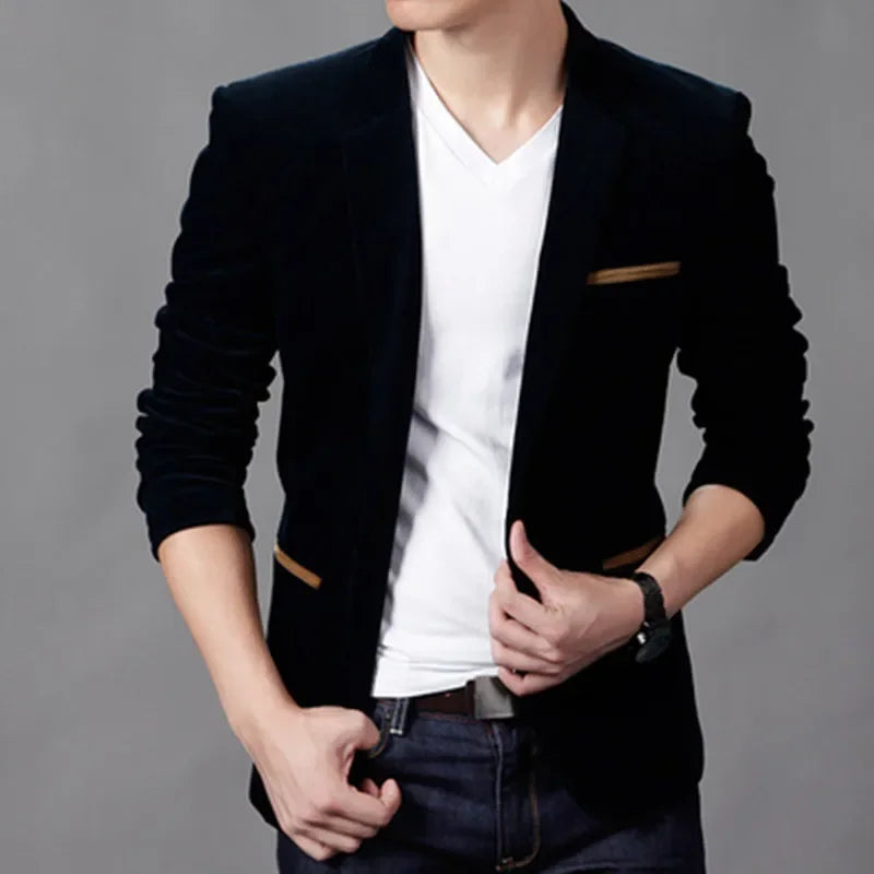 Luca Modern Velvet Blazer